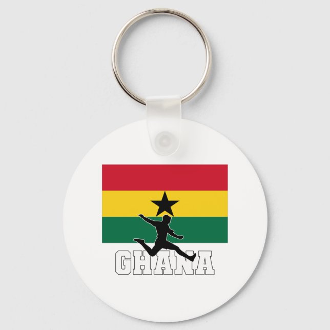 Ghana Football Soccer National Team Nyckelring (Baksida)