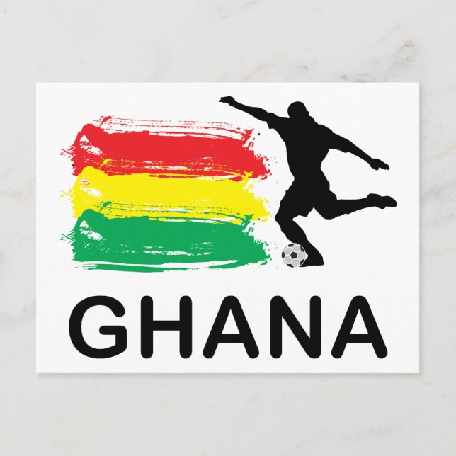 Ghana Football Vykort (Framsida)