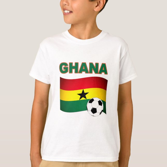 Ghana fotboll 1508 tee (Framsida)