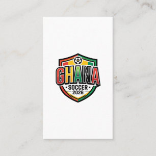 Ghana Fotboll 2026 Fotboll Fet Land Typografi R Visitkort