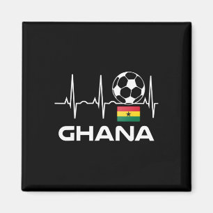 Ghana Fotboll Jersey Tröja Män Kvinnor Fotboll Pre Magnet