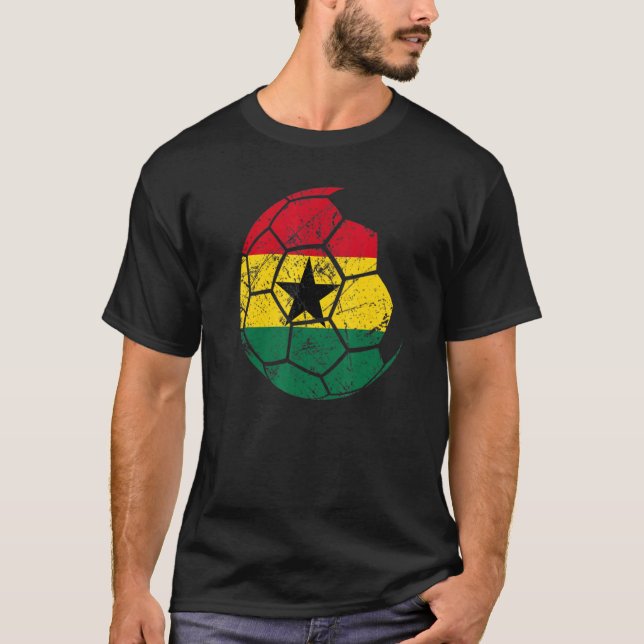 Ghana-fotbollens nationella team stöder teamets Fl T Shirt (Framsida)