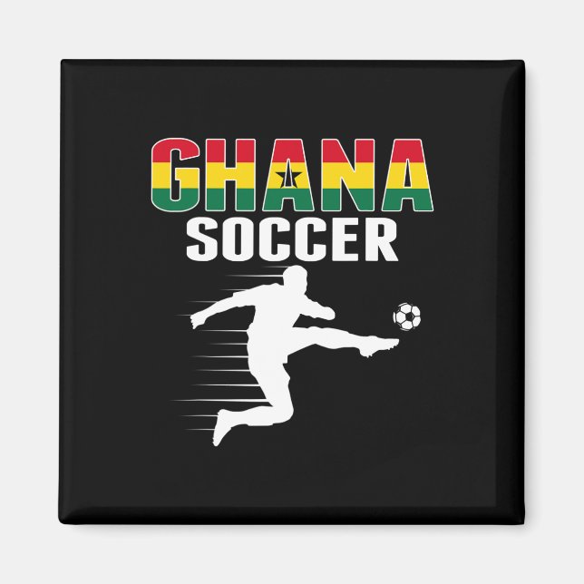Ghana fotbollsfans tröja - Stolt Ghanansk fotboll  Magnet (Framsidan)