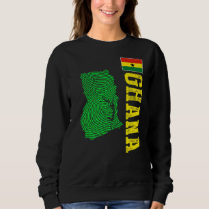 Ghana Ghana Karta Ghana Flagga T Shirt