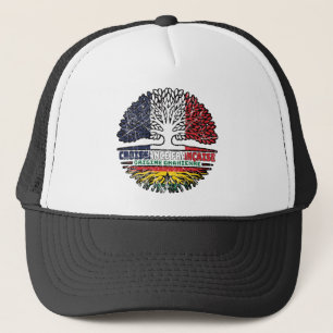 Ghana Ghanaian Fransk Frankrike Träd Roots Flagga Keps