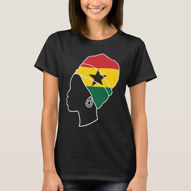 Ghana Ghanaian Ghana Flag Ghana  Ghana Fans Ghana  T Shirt (Framsida)