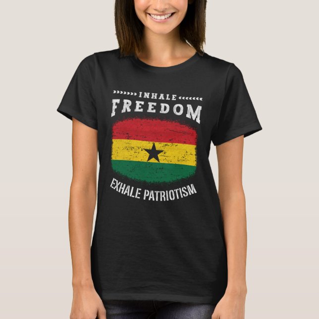 Ghana Ghanaian Ghana Flagga Ghana Ghana Ghana Fläk T Shirt (Framsida)