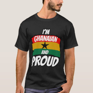 Ghana Ghanaian Heart Kärlek Proud Melanin Flagga T Shirt