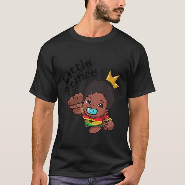 Ghana Ghanaian Väster Afrika Proud Prince Boy Mela T Shirt (Framsida)