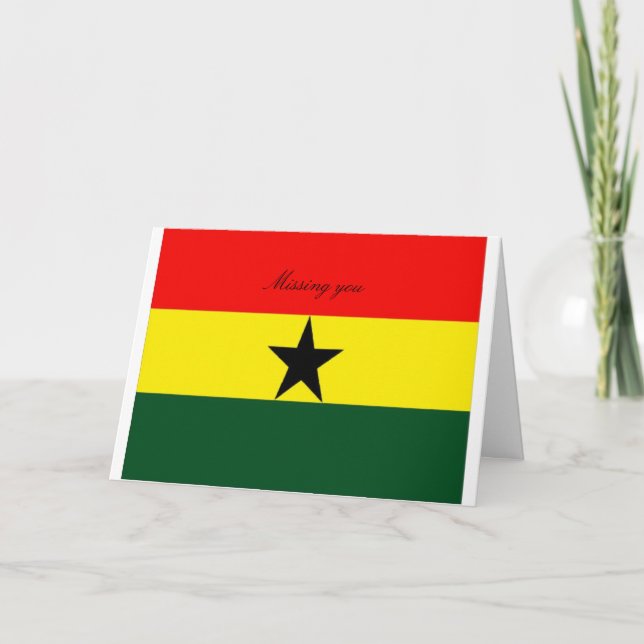 Ghana Greeting-kort Kort (Framsida)