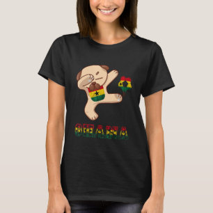 Ghana Hund Ghana Football Team Ghana Flagga Ghanes T Shirt