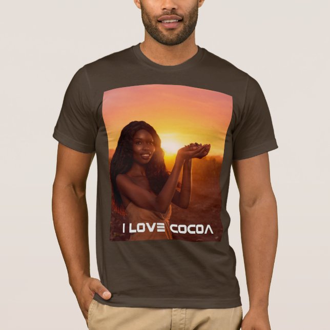 GHANA - JAG ÄLSKAR KAKAO T SHIRT (Framsida)