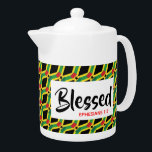 GHANA JAMAICA Dual Heritage Christian MEDIUM<br><div class="desc">Fira din tro och ditt GHANA- och JAMAICA-arv när du nästa gång njuter av att skapar din hett i denna stilistigt designade tekanna. Karta-konturen av GHANA på JAMAICA flagga, i ett diagonalt mönster i rutnätsformat, med skriptreferens Ephesian 1:3 (välsignad med varje välsignelse från andlig). Detta skulle vara en idealisk gåva...</div>