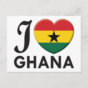 Ghana Kärlek Vykort