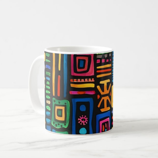 Ghana Kente Kaffemugg (Framsida vänster)