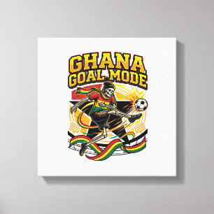 Ghana Mål Läge Skelett Anfallare Nationer Streetwe Canvastryck