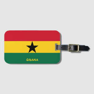 Ghana National Flagga Funny Patriotic Bagagebricka