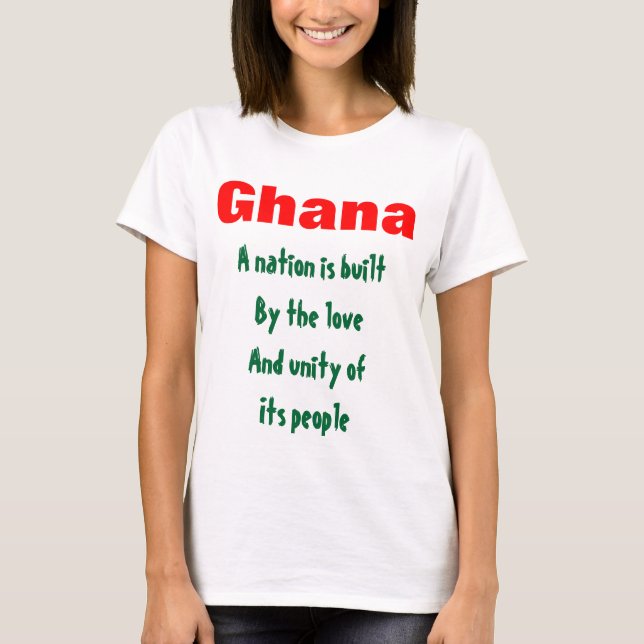 Ghana-nationer, t-shirts (Framsida)