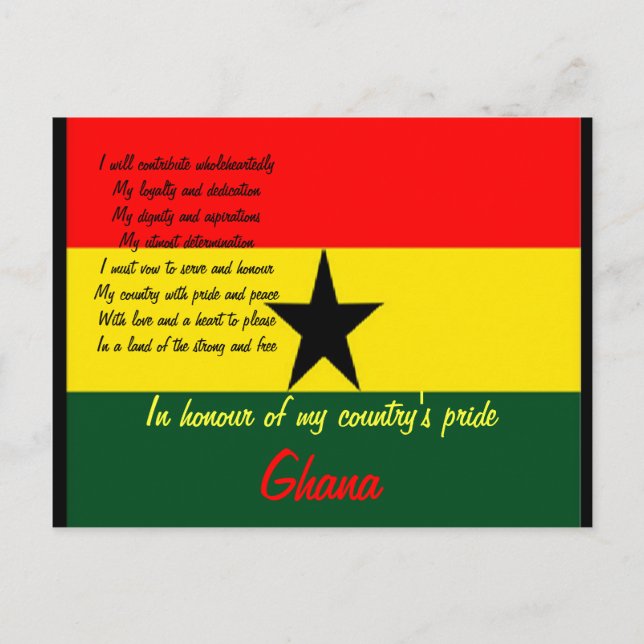 Ghana-pridets vykort (Framsida)