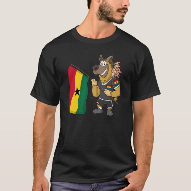 Ghana Rasta Dog T Shirt (Framsida)