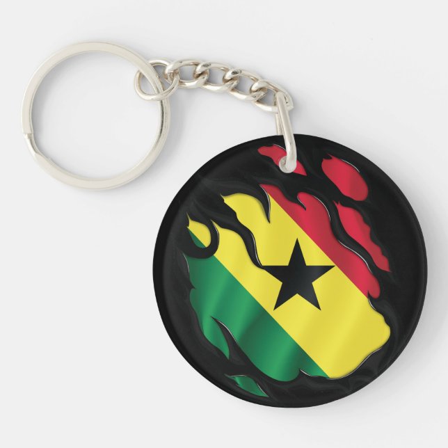 Ghana Ripping Flagga (Framsidan)