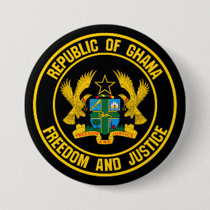Ghana Round Emblem Knapp