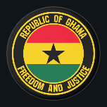 Ghana Round Emblem Magnet<br><div class="desc">Ghana Round Emblem</div>