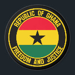 Ghana Round Emblem Magnet<br><div class="desc">Ghana Round Emblem</div>
