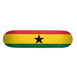 Ghana slättflagga old school skateboard bräda 18 cm