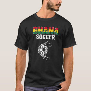 Ghana Soccer Ball in Net Goal Ghanian Su T Shirt