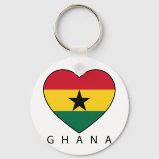 Ghana Soccer Heart "GHANA"-Herz Nyckelring