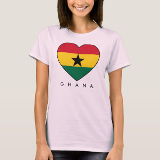 Ghana Soccer Heart Tee Shirt