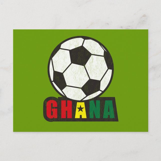 Ghana Soccer Vykort (Framsida)
