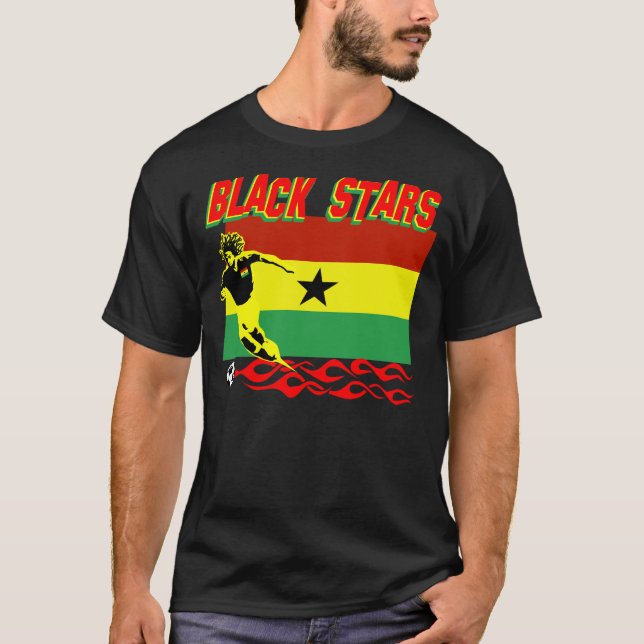 Ghana svart stjärnor tee (Framsida)