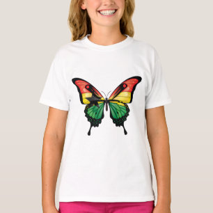 Ghana Swallowtail Butterfly Flagga Sticker T Shirt