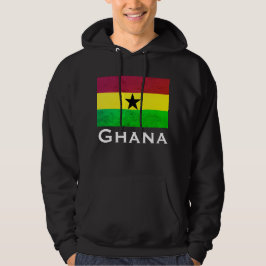 Ghana (Västafrika) Flagga Hoodie