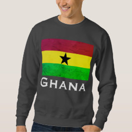 Ghana (Väster Afrika) Flagga - Accra, Kumasi, Tama Lång Ärmad Tröja