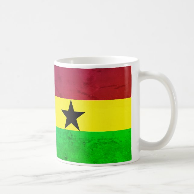 Ghana (Väster Afrika) Flagga Kaffemugg (Höger)