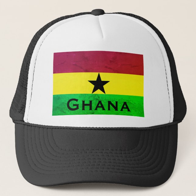 Ghana (Väster Afrika) Flagga Keps (Framsida)