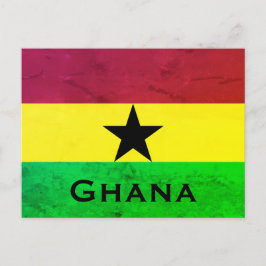 Ghana (Väster Afrika) Flagga Vykort