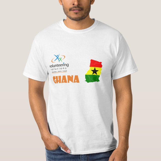 Ghana volontärT-tröja - ställa upp som frivillig T Shirt (Framsida)