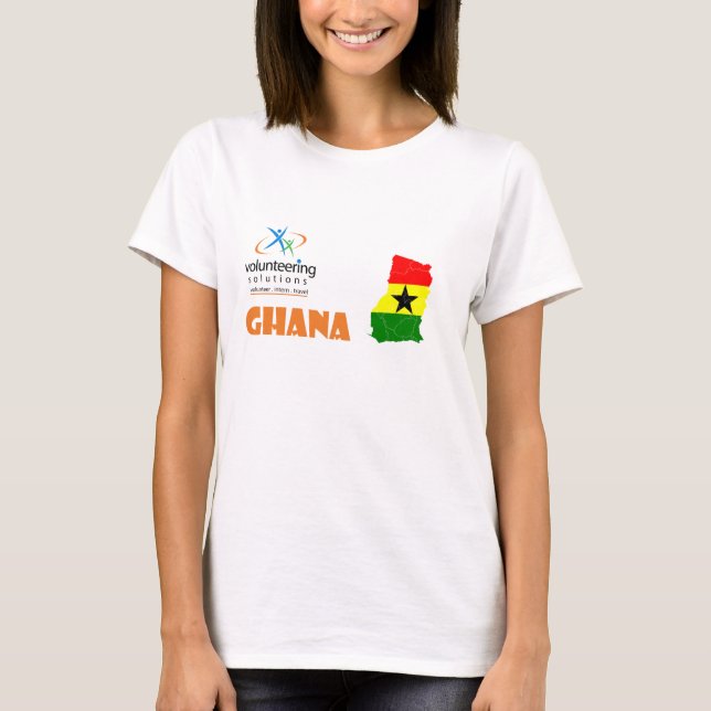 Ghana volontärT-tröja - ställa upp som frivillig Tee Shirt (Framsida)