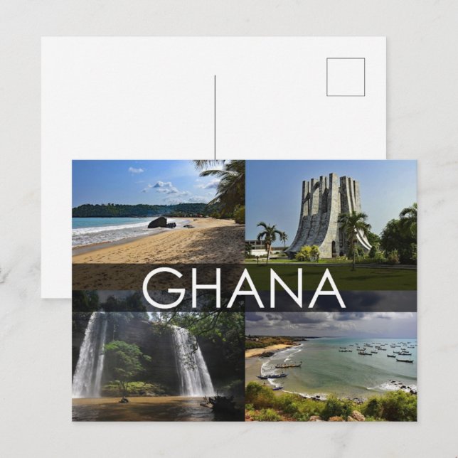 Ghana vycard helg vykort (Fram/baksida)