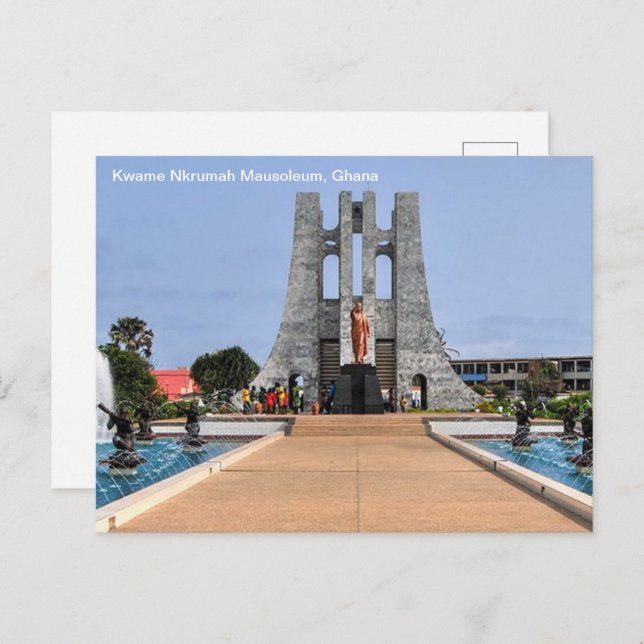 Ghana vycard vykort (Fram/baksida)