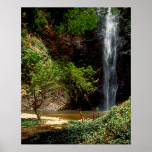 Ghana: Wli Falls, även kallad Agumatsa Falls (Volt Poster