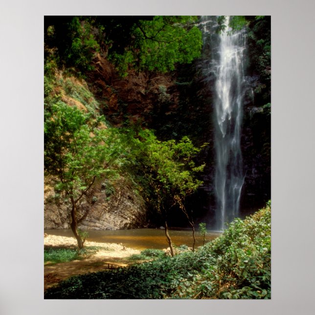 Ghana: Wli Falls, även kallad Agumatsa Falls (Volt Poster (Framsidan)