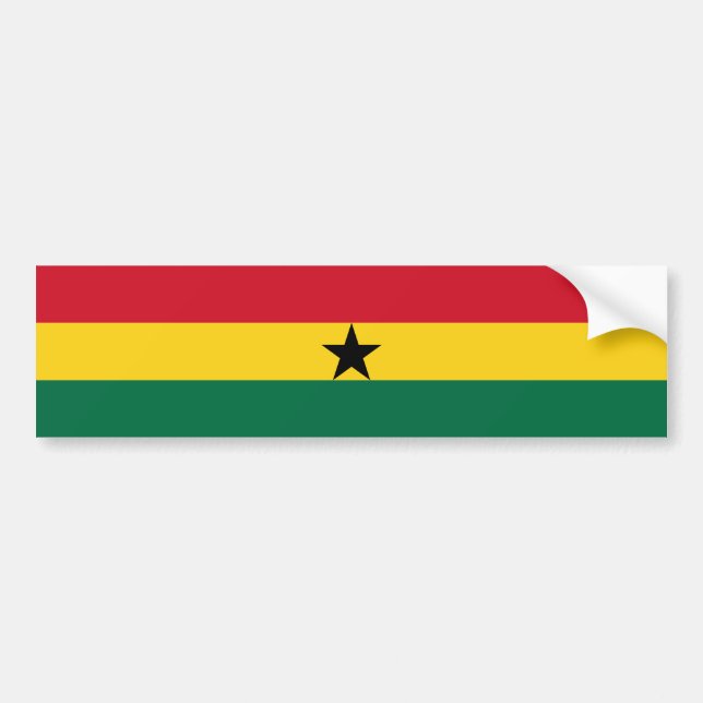 Ghanaflagga Bildekal (Framsidan)