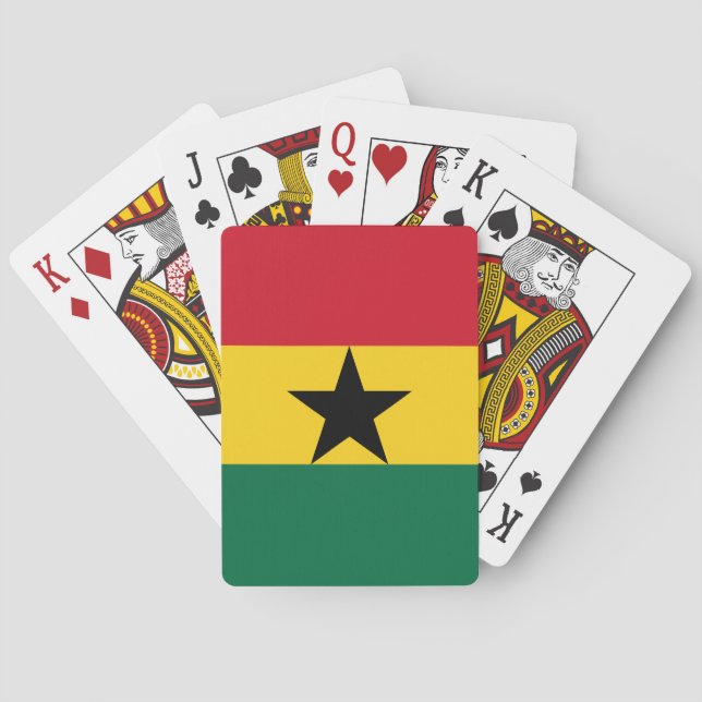 Ghanaflagga Casinokort (Baksidan)