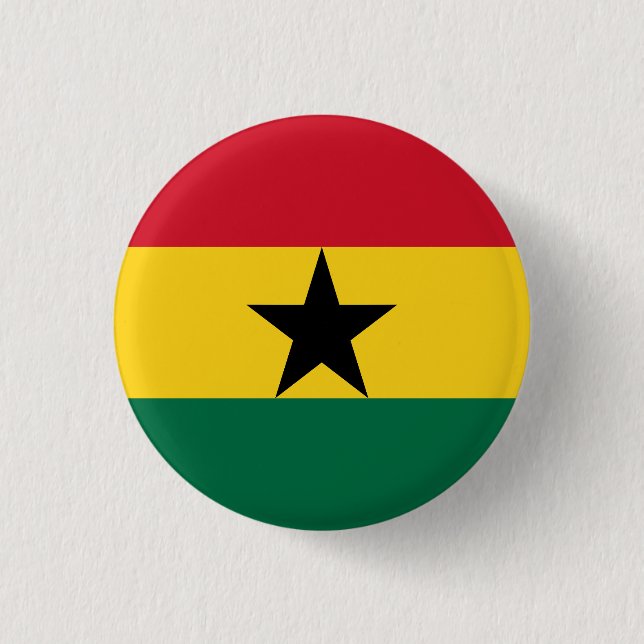 Ghanaflagga  knapp (Framsida)