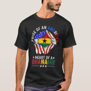 Ghanaian American America Pride Foreign Country Gh T Shirt